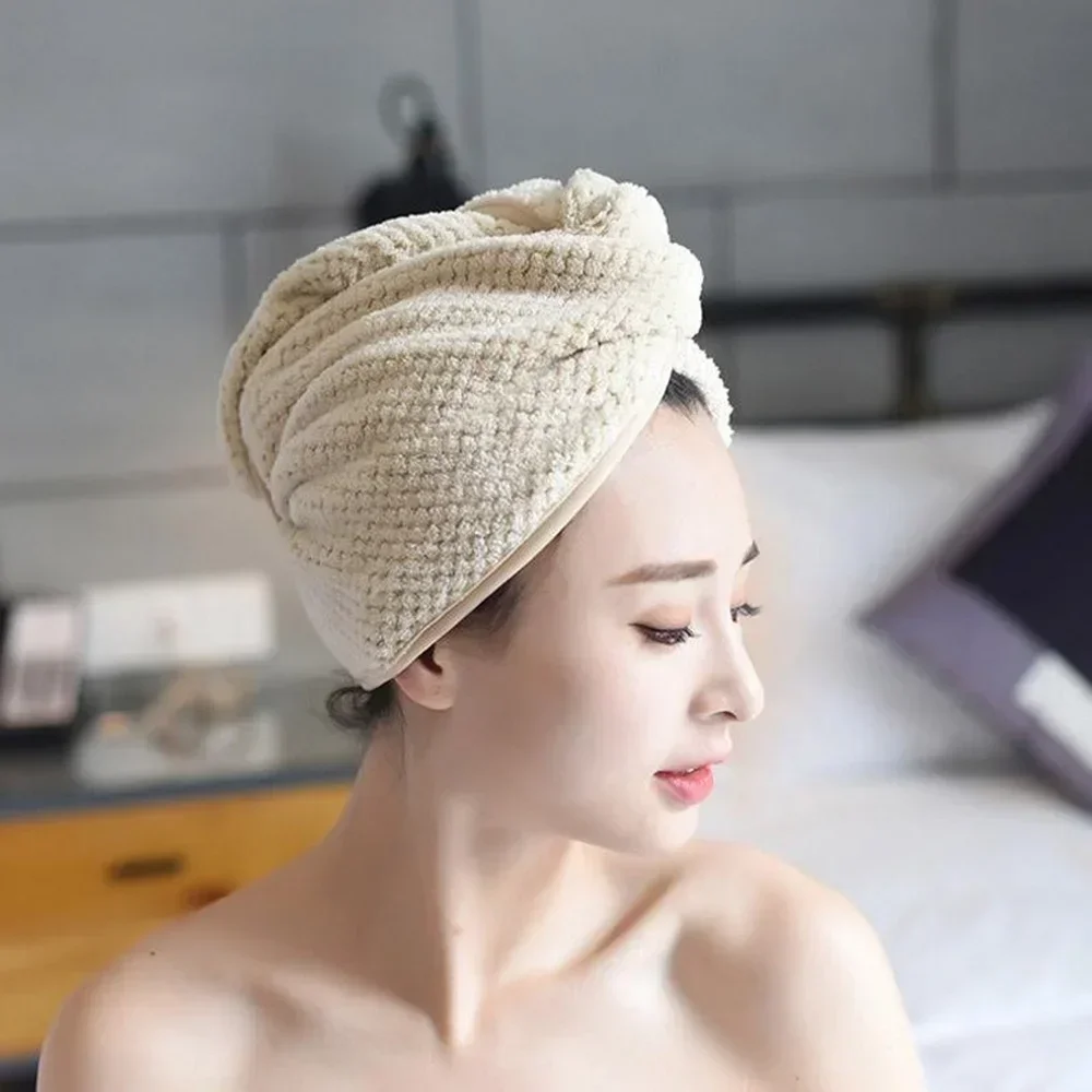 

Fast Drying Hair Cap, Quick Drying Microfiber Shower Hat, Soft Turban, Magic Dry Bonnet for Bath, Fast Drying Towel