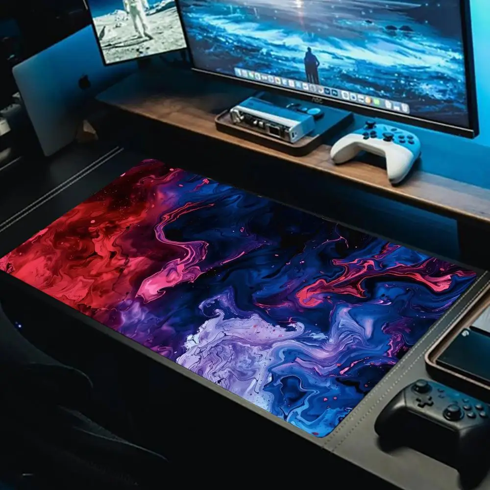 

Fluid texture art Mouse Pad Esports Office Laptop Desk Mat Game Accessories Mousepad XXL Rubber Anti-slip Gaming Long Desk Mat