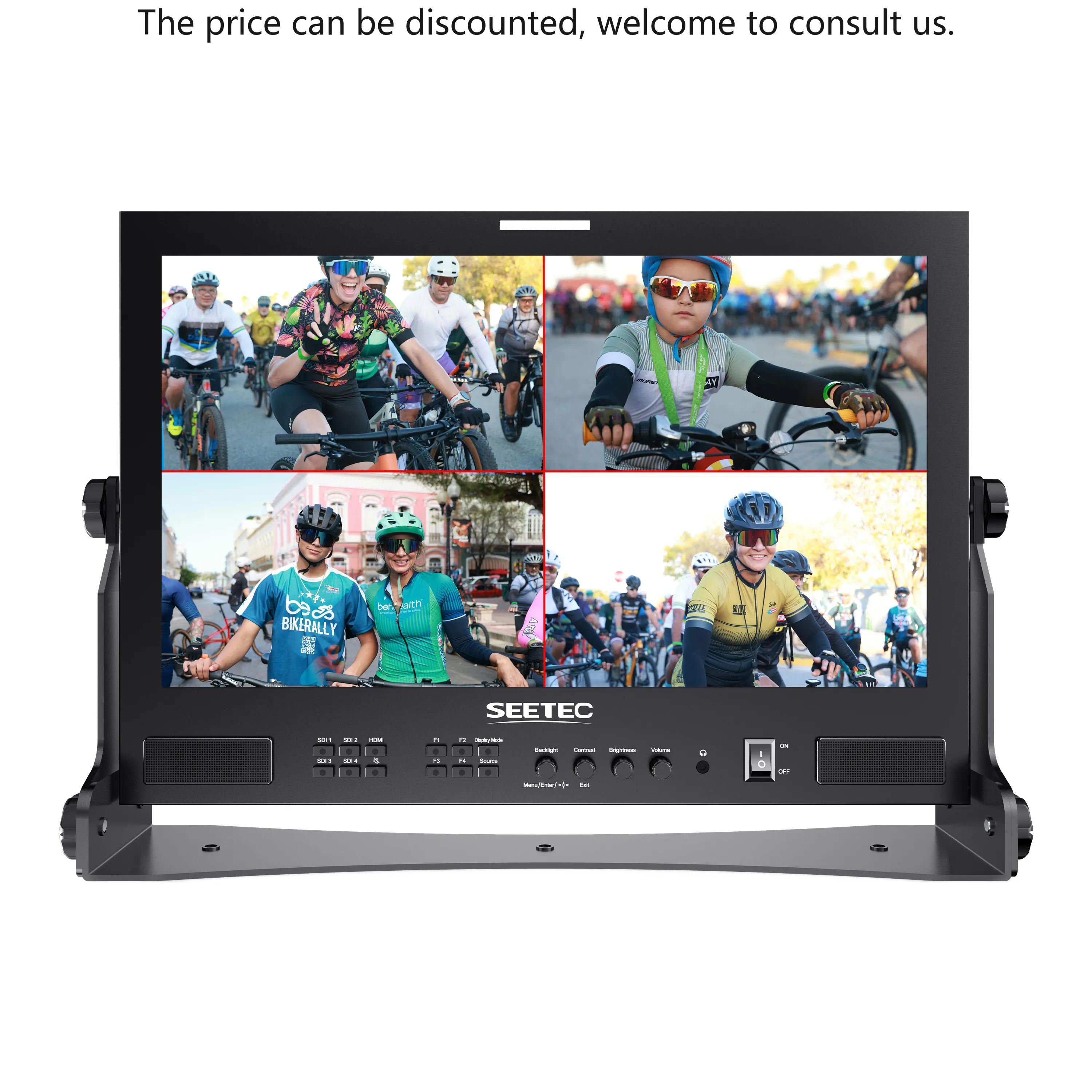 

SEETEC ATEM173S 17.3" Multi-camera Broadcast Monitor 4x3G-SDI HDMI Full HD 1920x1080, OEM Factory Direct, Custom Logo