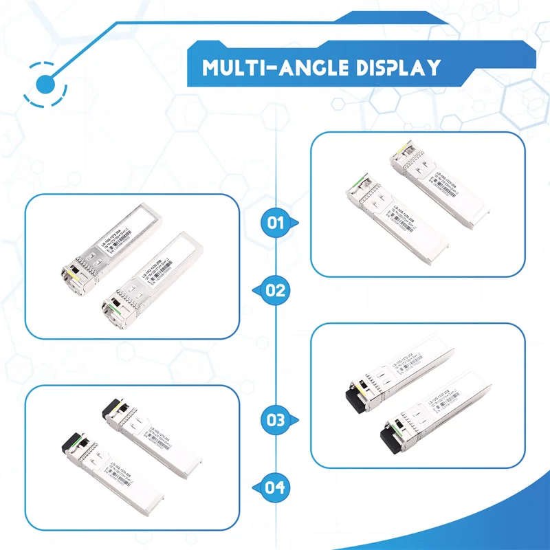 10G BIDI LC SFP+ Module 1270/1330Nm Single Mode 20KM Fiber Optic Module For HORACO Switch