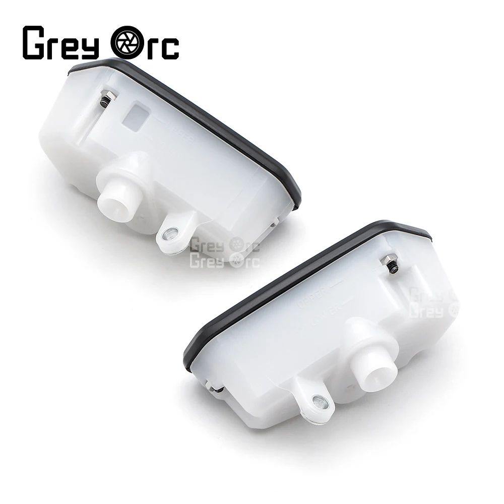 

For Kawasaki ZX14R 2006-2016 GTR 1400 2008-2015 Left & Right Brake Fluid Reservoir Clutch Bottle Master Cylinder Oil Tank Cup