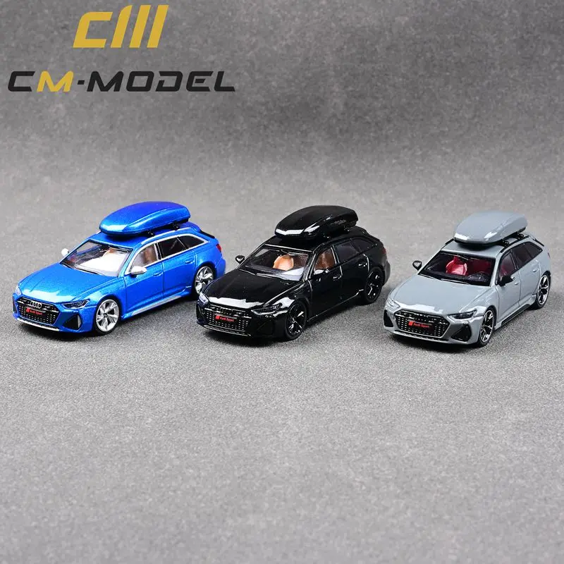 CM modello 1/64 RS6 Avant Luxury High Performance Car Diecast Toy Station wagon Model Car Vehicle con Display Box