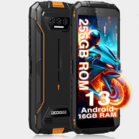 DOOGEE S41 Max Rugged Phone 5.5 IPS HD 13MP AI Triple Camera 16GB RAM + 256G ROM Quad Core 6300mAh Android 13 Rugged Phone 4G