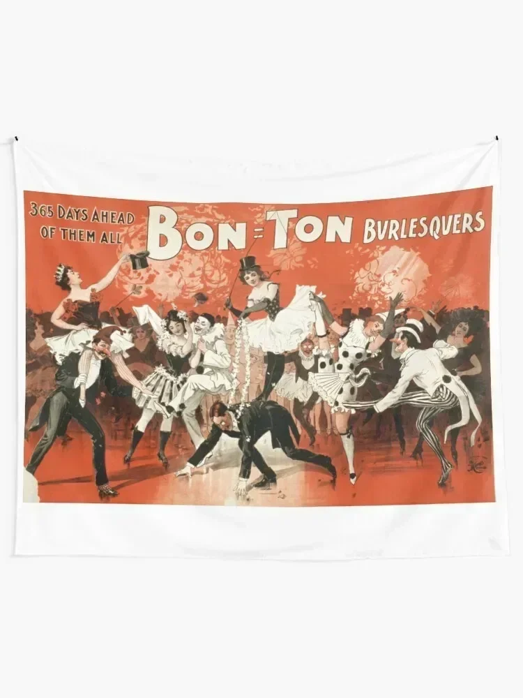 Bon Ton Burlesquers 3 - HC Miner Litho - 1898 Tapestry Decoration Pictures Room Wall Room Aesthetic Tapestry