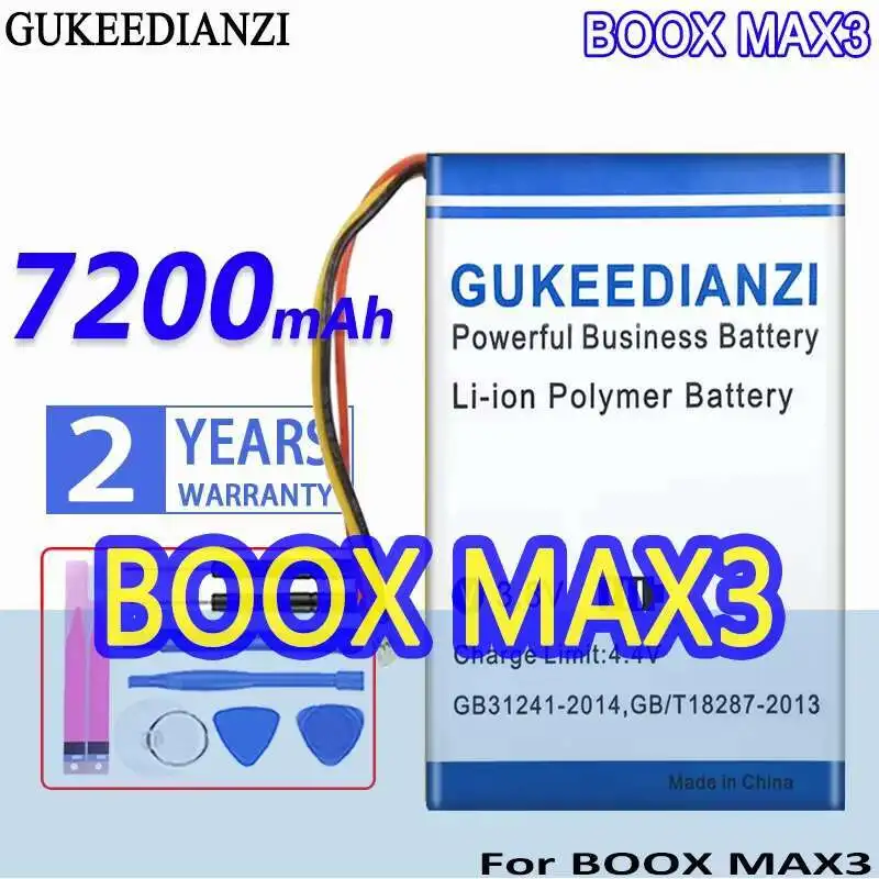 

MAX3 7200 мАч, хорошая низкотемпературная батарея для чтения книг E — для Onyx Boox Max 3 Safe