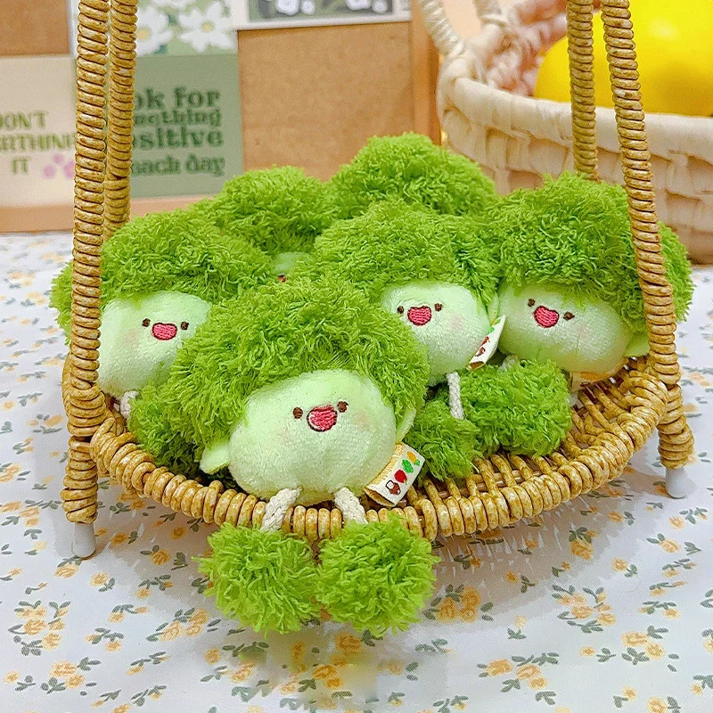 Portachiavi per bambola di peluche estraibile con verdure dei cartoni animati Portachiavi per bambola di pezza creativa Zaino con ciondolo Decorazione da appendere Regali carini