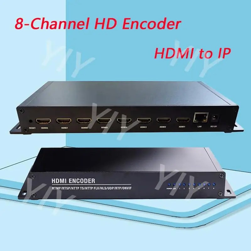 

8-Channel HD Encoder HDMI to IP, H265/264 Network Encoder Live Encoder