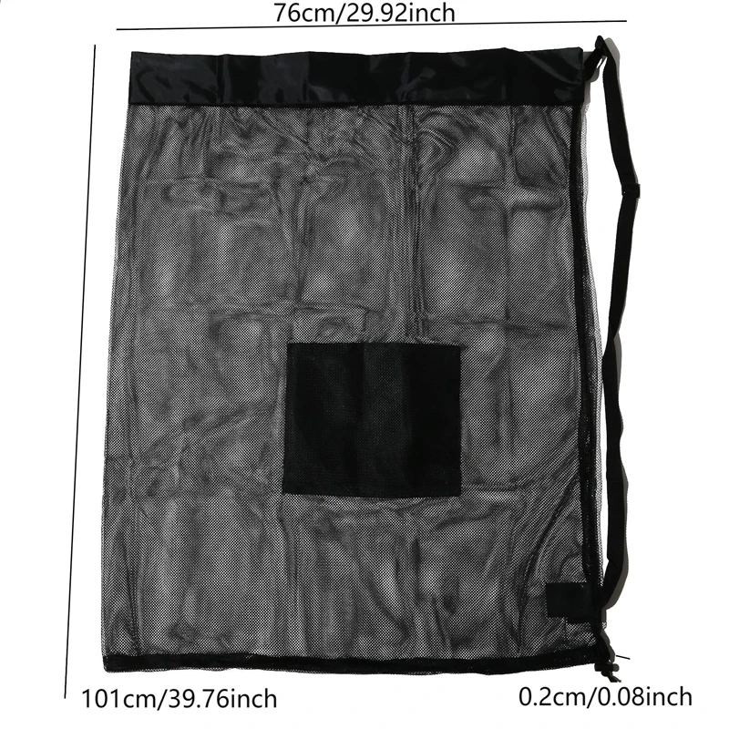 Large Mesh Bag For Storing Basketball Football Volleyball Adjustable Drawstring Shoulder Bag Ball Sports Training Equipment
