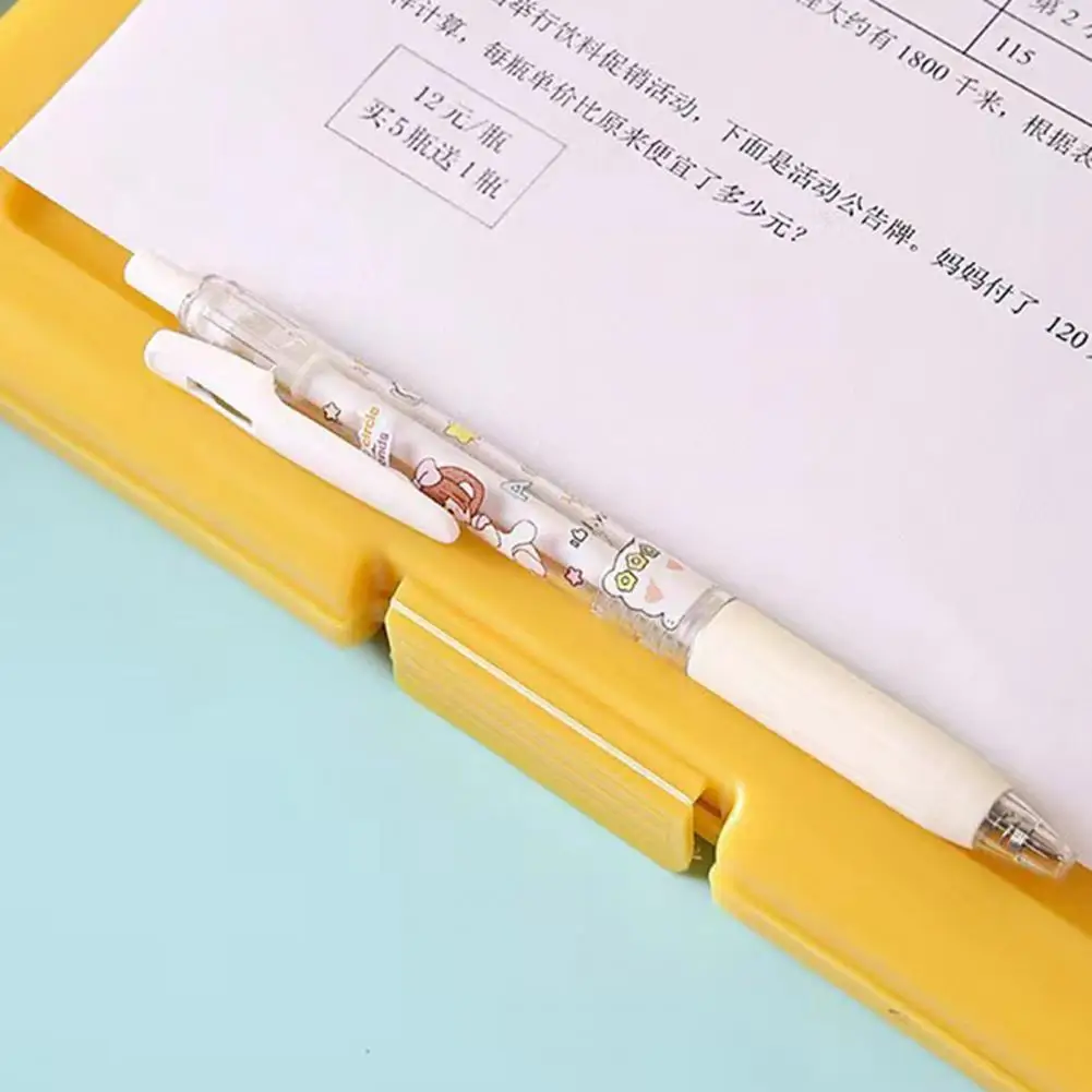 Portapapeles impermeable para estudiantes de enfermería, portapapeles plegable con compartimentos de almacenamiento, tamaño A4, para enfermeras