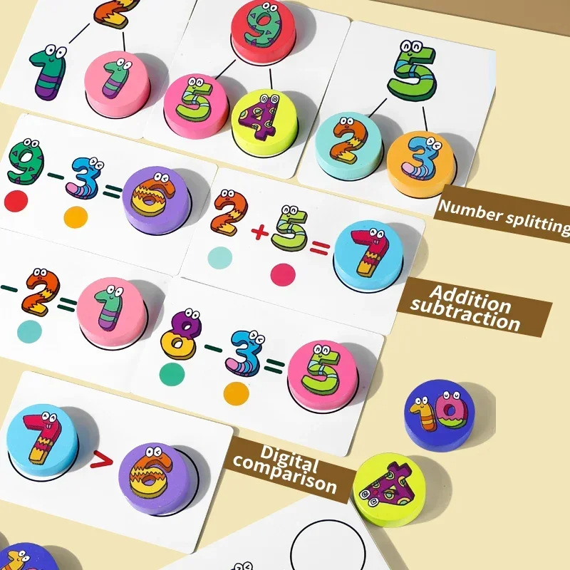 Kinderen leren 1-10 cijfers tellen speelgoed, digitale bedieningskaart, digitale wiskundespelspeelgoed, Halloween/kerstmis