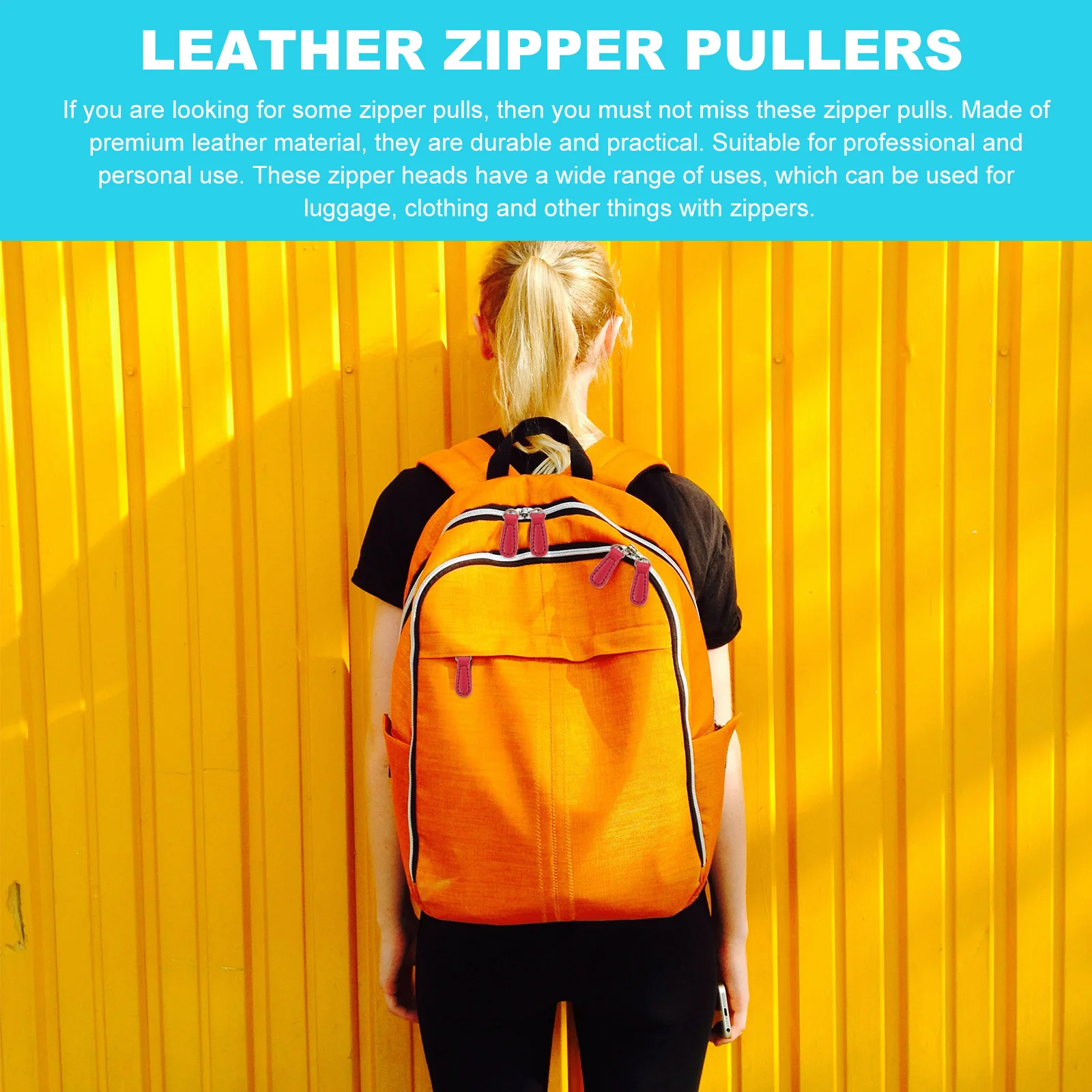 

Sturdy Zipper Heads Zipper Pulls Practical Durable for Bags Coats Luggage Jackets Skirts Slacks Home Repairs