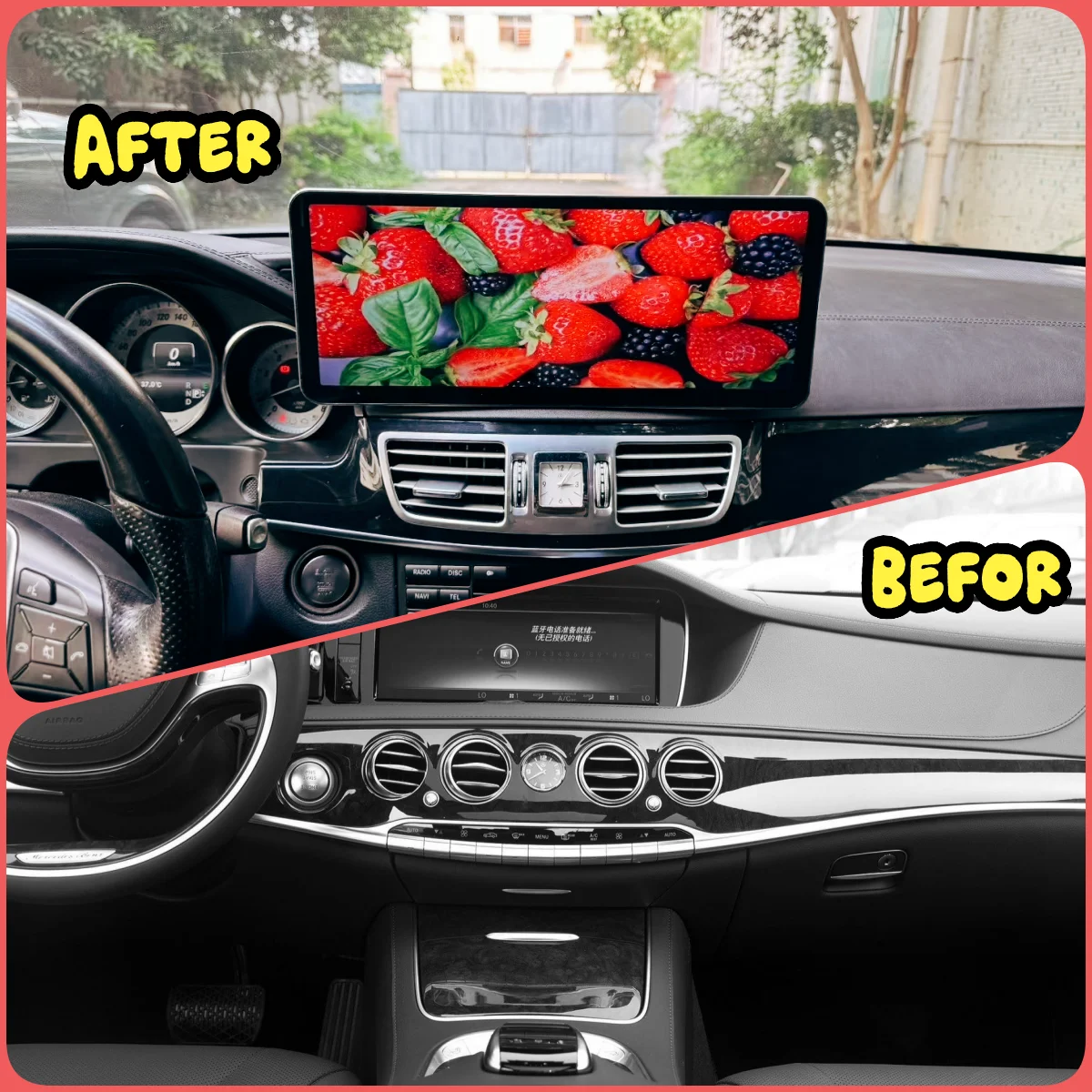 

4K 14,6 "LHD Android13 для Mercedes Benz E Class W212 2009-2018 автомобильный мультимедийный плеер беспроводной Carplay Auto GPS Navi Bluetooth