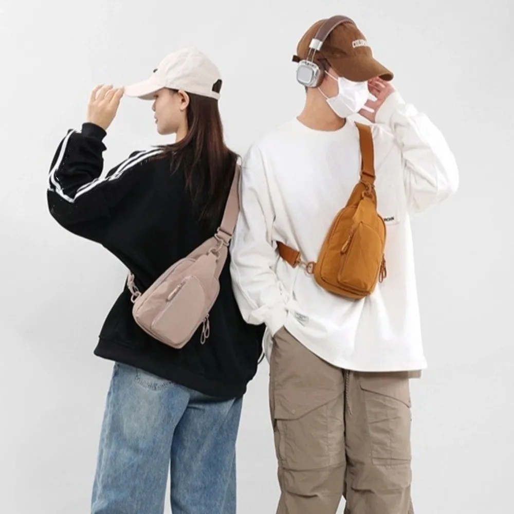 

Casual Men's Chest Bag Waterproof Adjustable Strap Nylon Shoulder Bag Large Capacity Multifunctional Crossbody Fanny Pack Travel