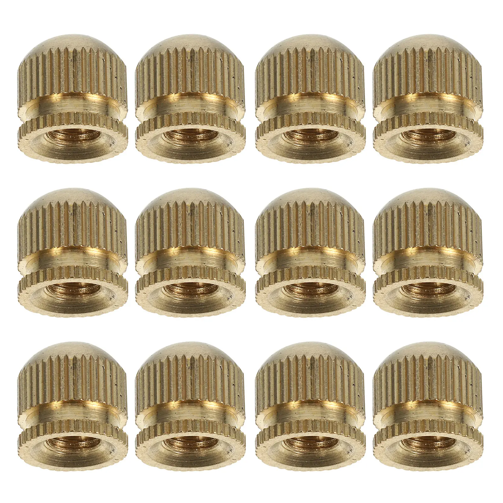 

12Pcs Copper Ceiling Light Knob Nuts Decorative M4 Lamp Shade Screw Caps Replacement Lamp Harp Fittings Light Fixture