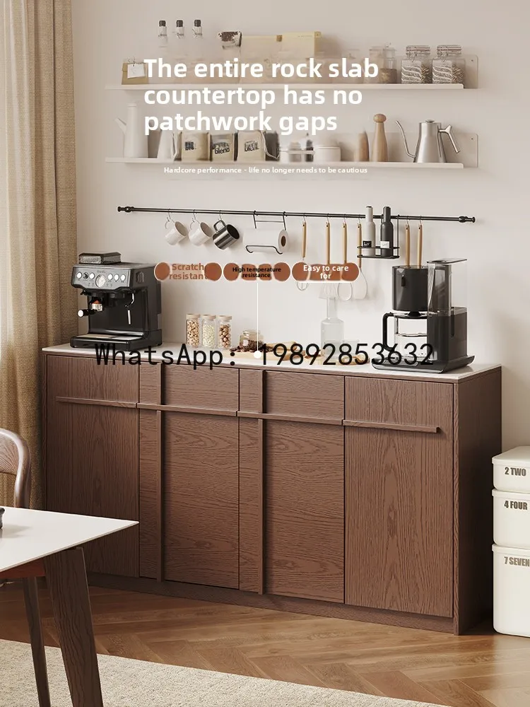 YFY Mid-Century Style Sideboard  Wall-Mounted Integrated Home Rock Board Storage  Living  Kitchen Skeleton Line   Tea