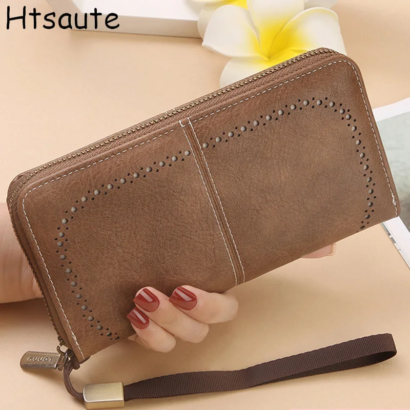 

Women's Wallets Multi-Functional Large-Capacity PU Leather Purse Zipper Clutch Long ID Card Holder Clip carteras de mujer