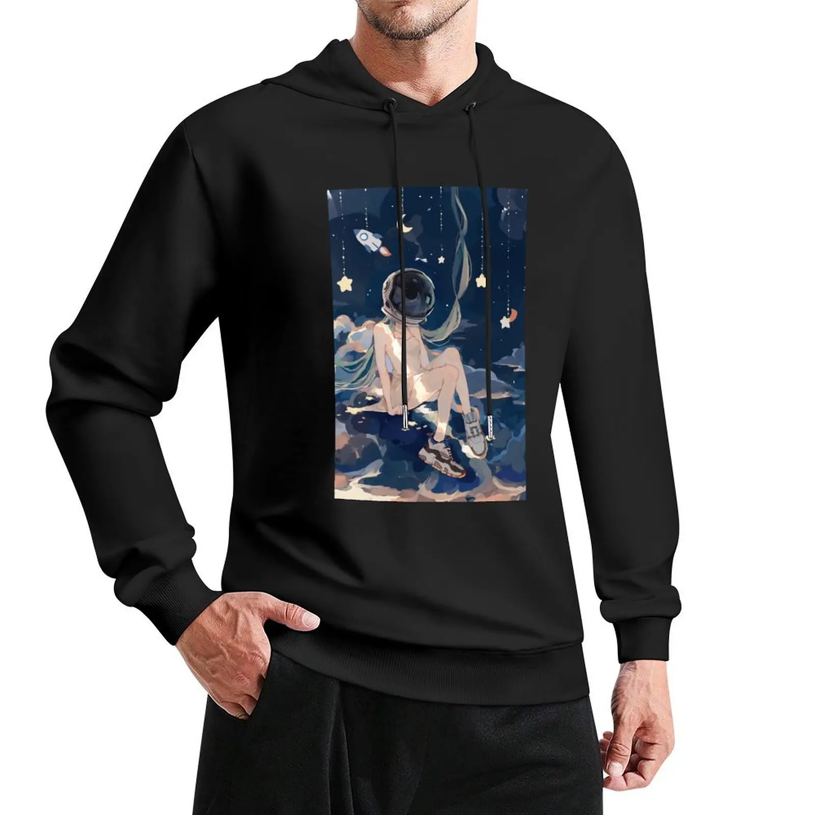 

Astronaut Miku Pullover Hoodie winter clothes men's sweat-shirt set mens clothes new hoodies and sweatshirts