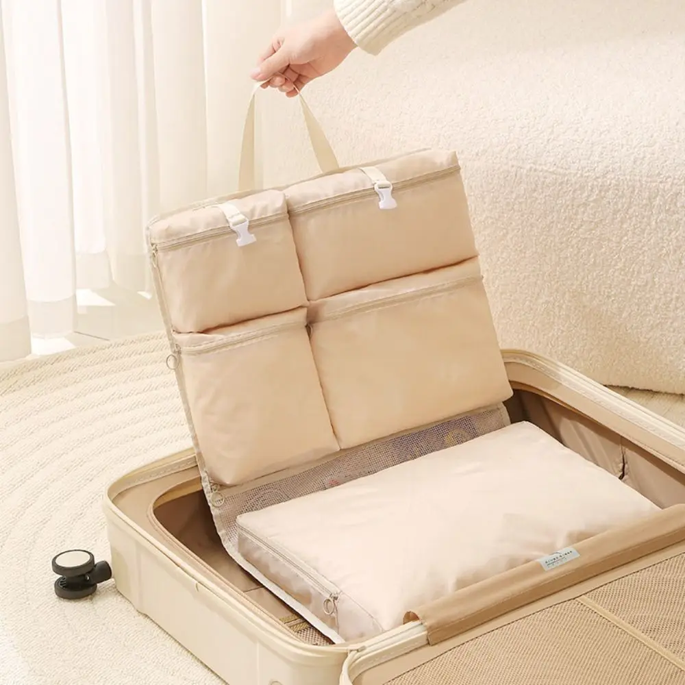 Дорожная сумка для багажа 7 в 1, подвесная сумка для хранения багажа с несколькими карманами, складная сумка для путешествий большой вместимости, органайзер для одежды