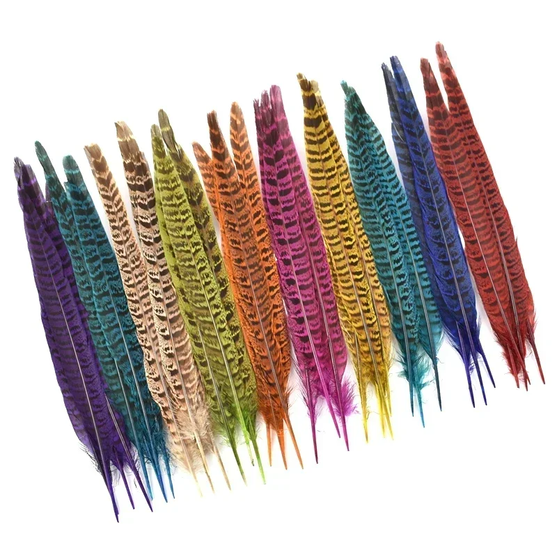 10Pcs/Lot Natural Colored Female Pheasant Feathers for Decoration 25-30cm Crafts Accessories Pheasant Feather Decor DIY Carnival