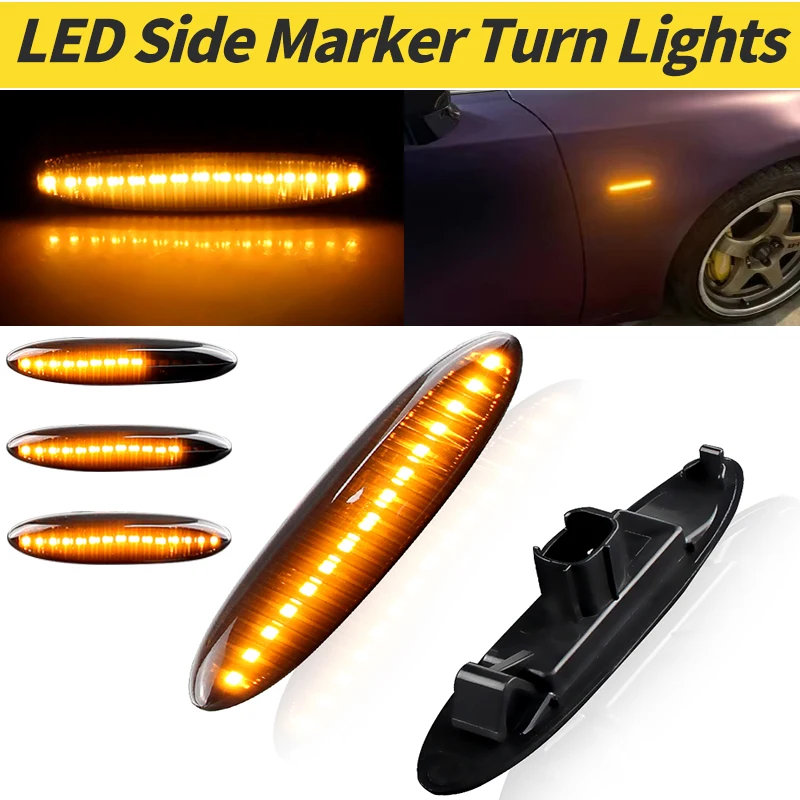 

2pcs Led Side Marker Turn Indicator Lamp Sequential For Toyota Highlander Kluger Mark S18 Soarer OEM#:8173030131 Car Blinker 12V