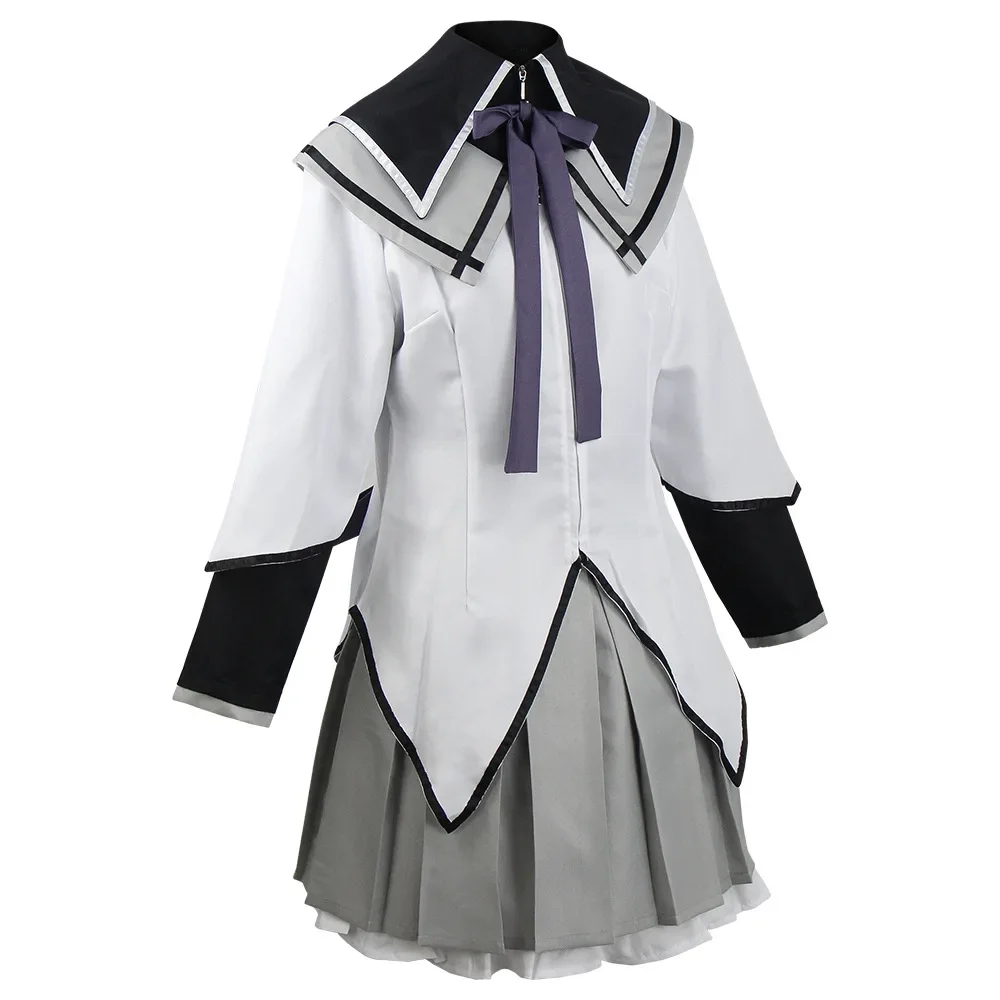 Anime Akemi Homura Cosplay Costume Fighting Uniform Wig Magical Girl Puella Magi Madoka Magica Homura Akemi Cosplay Halloween