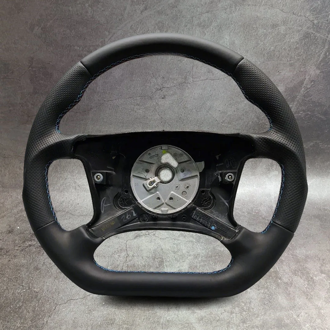For BMW E38 LEATHER STEERING WHEEL CUSTOM FLAT 1994-1997 PRE-FACELIFT E39 EARLY