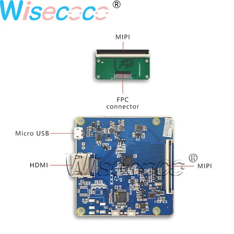 Imagem -06 - Polegada para Raspberry pi Tft Lcd Módulo de Exibição 1920*1200 Ips Grande Angular de Visualização com Placa de Driver Mipi para Tablet pc 7