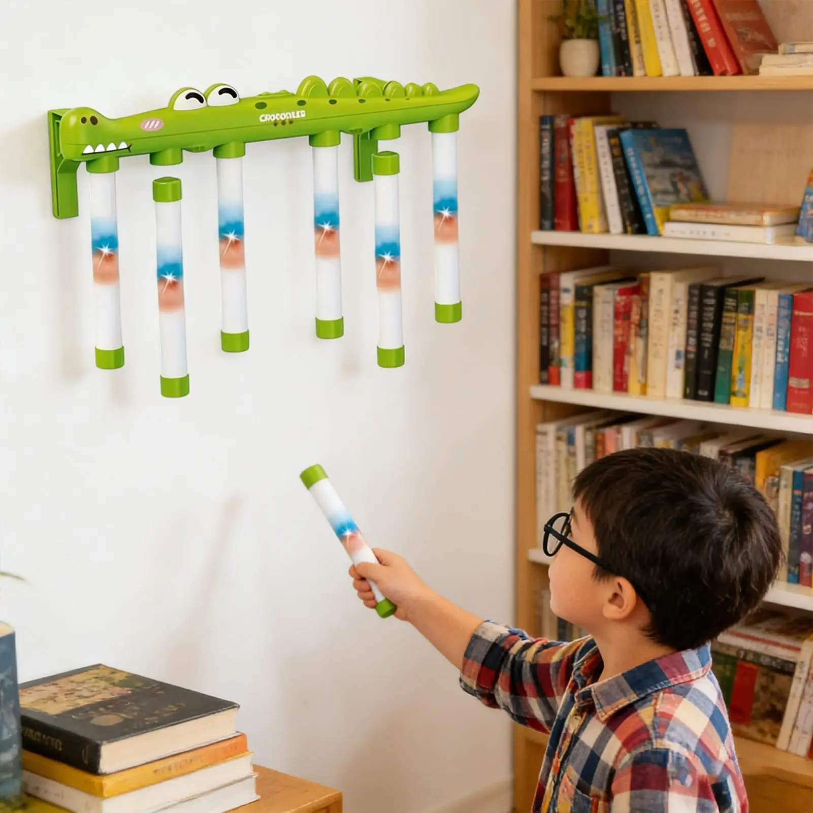 스틱 잡기 게임 그랩 챌린지 활동 장난감 3단 속도 악어 디자인 반응 게임 3세 이상 어린이 및 성인용