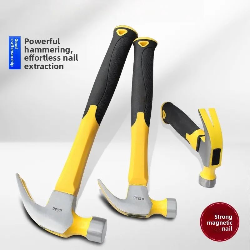 

Многофункциональный молоток с оптоволоконной ручкой и магнитным молотком, украшение, маленький молоток, мини-молоток, аппаратные инструменты