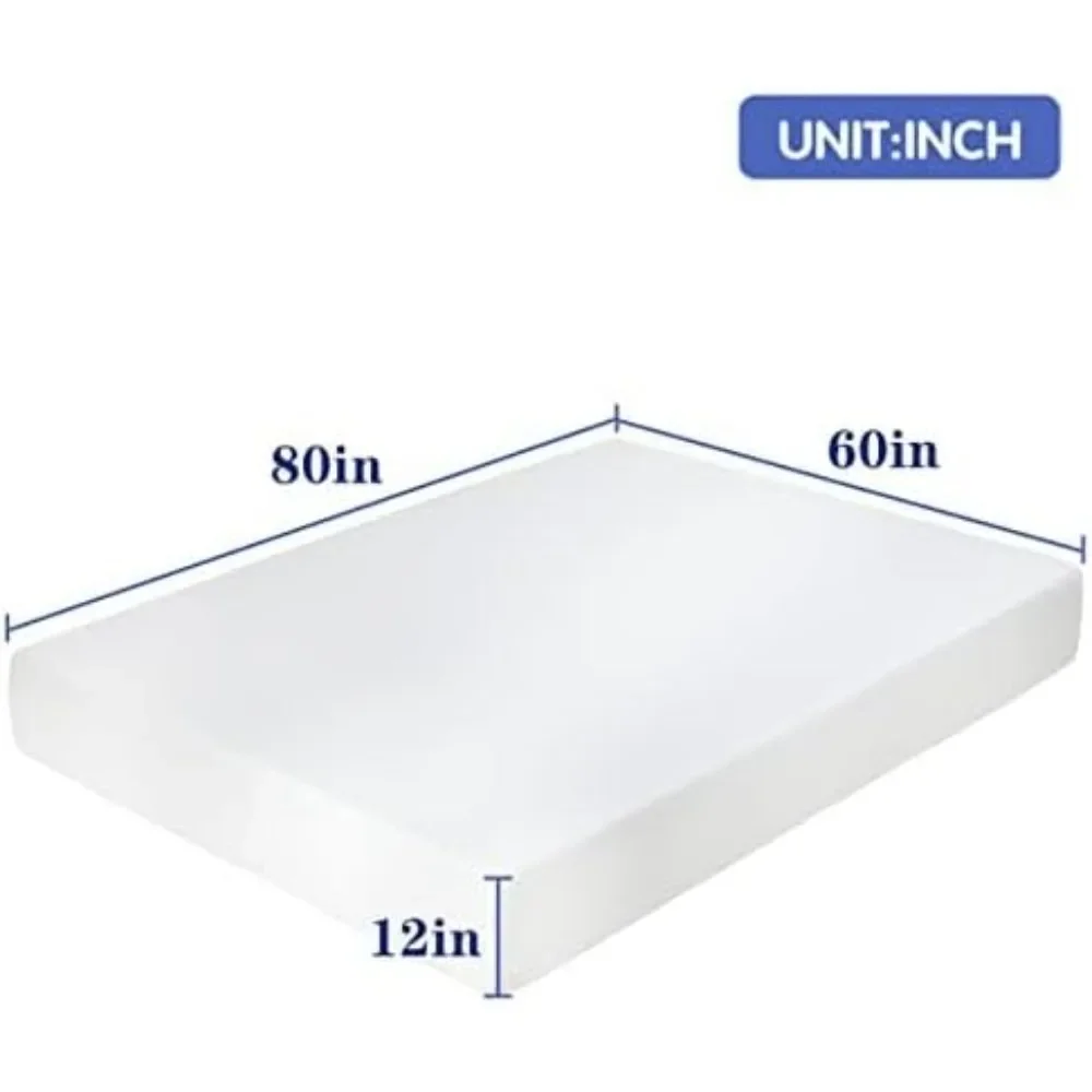 Queen Mattress for Cool Sleep & Pressure Relief, Bed-in-a-Box, CertiPUR-US Certified, 12 Inch Gel Memory Foam Mattress