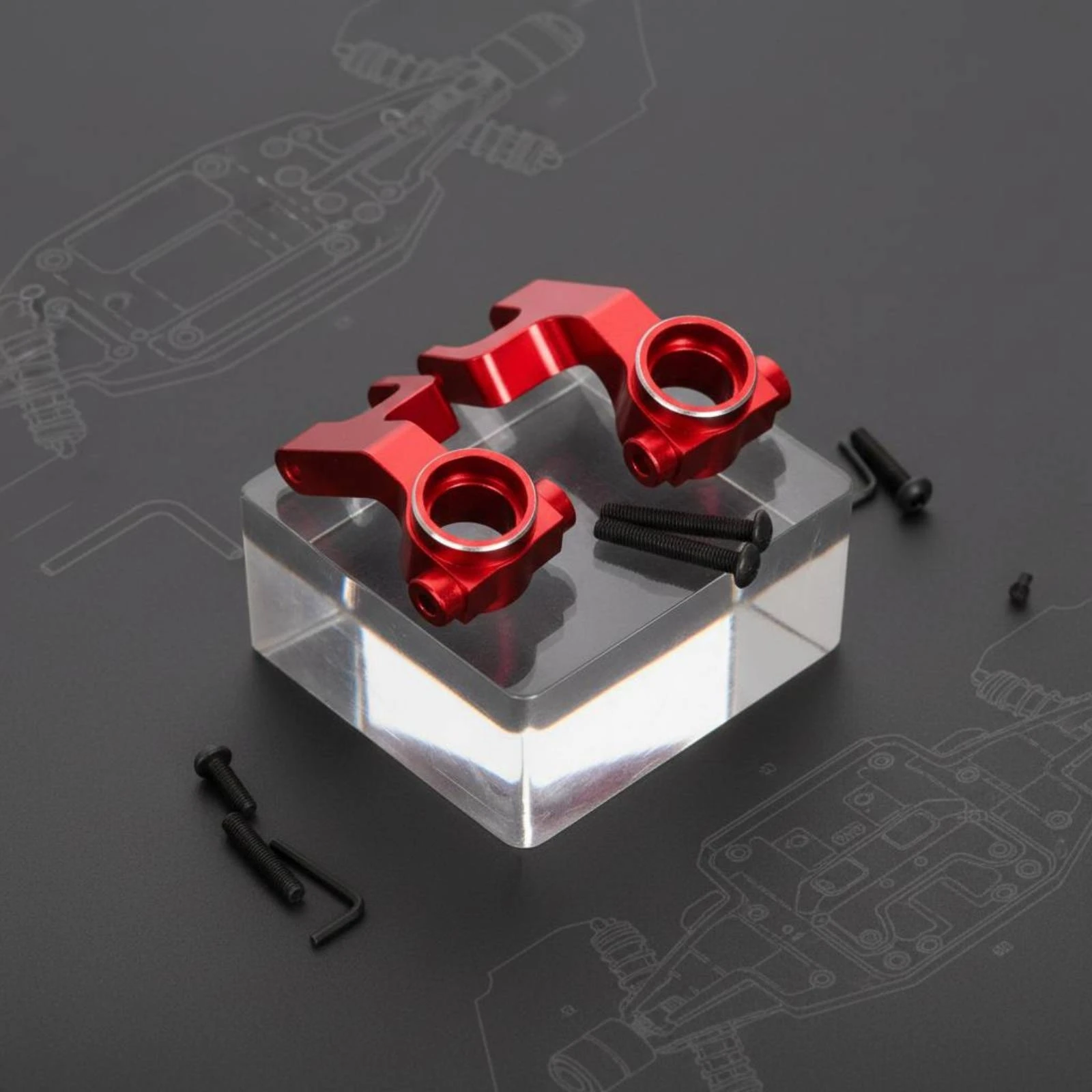 

Monster Truck Steering Cups Includes Screws Front Steering Cups Rc Part Machined Metal