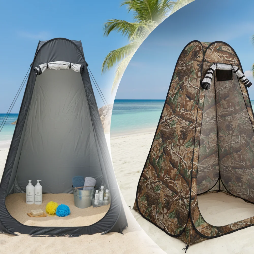 Portable Pop-Up Privacy Tent for Outdoor Shower Camping Toilet Rain Shelter Easy Setup Foldable with Storage Bag