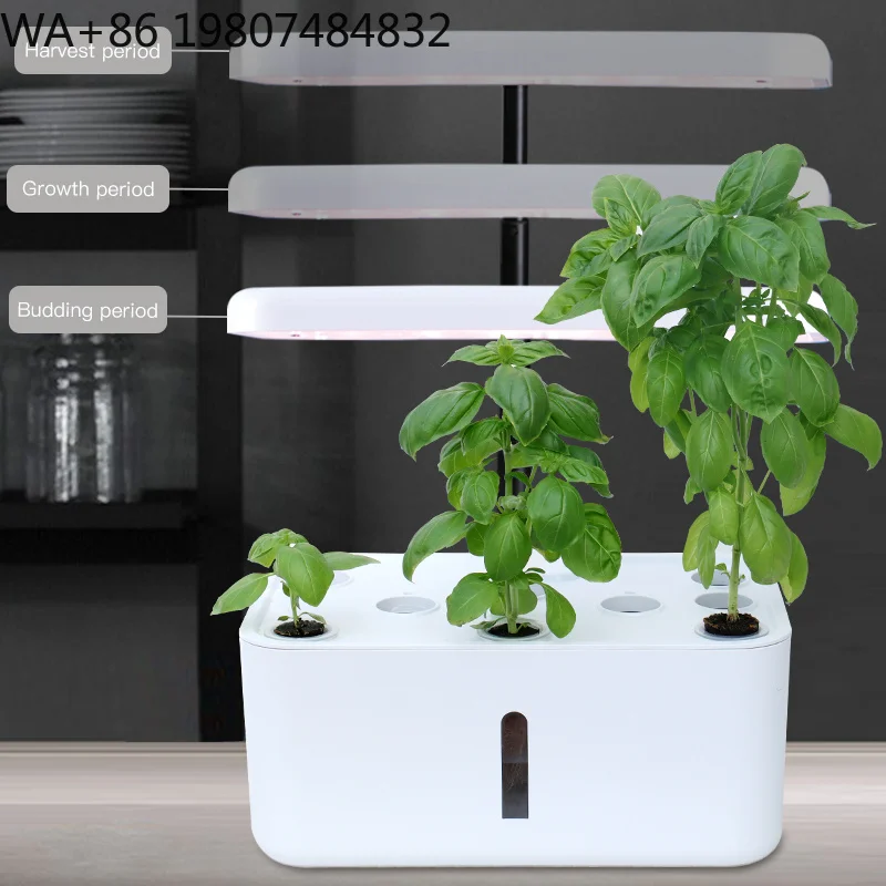 Hot Selling 8 Pod Soilless Planting Pot Timing Full Spectrum LED Light Auto Circulation Hydroponic Cultivation Kit For Vegetable
