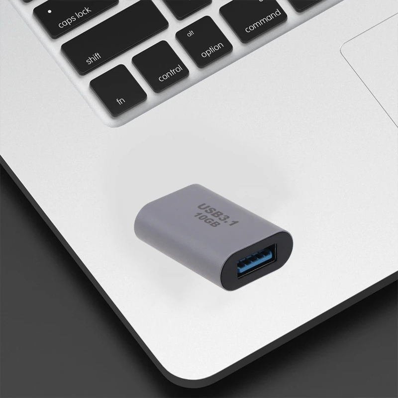 10Gbps Type C Adapter Female to USB 3.0 Female Converter Portable USB-C Data Sync Extension Adapter for Laptop Tablet