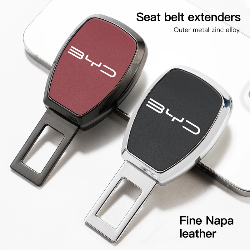Hebilla extensora para cinturón de seguridad de coche, accesorios de cubierta para cinturón de seguridad para BYD Song Atto 3 E1 E3 E6 Tang L3 D1 F3 F3R Qing Yuan E9 S8 I3 S7