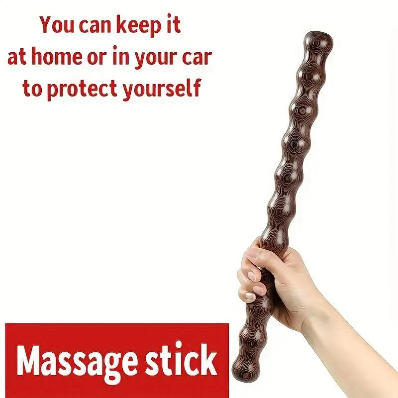 

Многофункциональный деревянный массажный ролик для тела 41 см: для расслабления мышц и коррекции фигуры