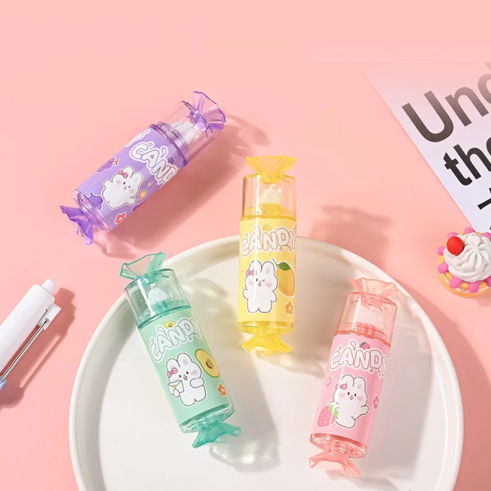 Candy Shape Candy Correction Tape Rabbit Smooth Cute Covering Tape Cute Cartoon Error Correction Tape Office Supplies