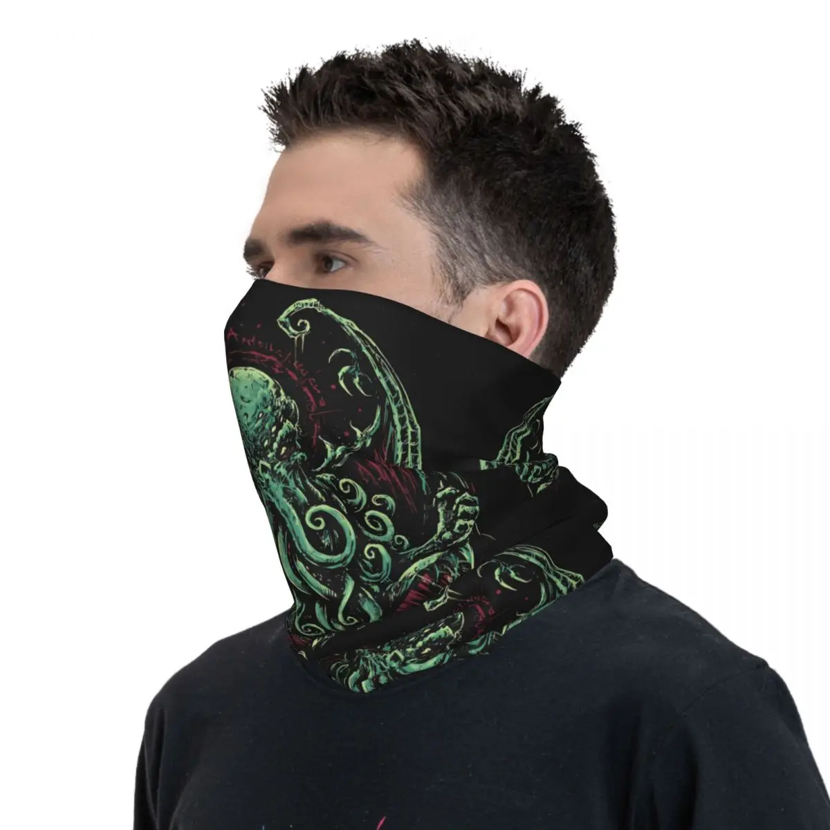 Cthulhu Neck Gaiter Face Scarf Cover Neck Gaiter Men Women Bandana Scarf Thin Summer