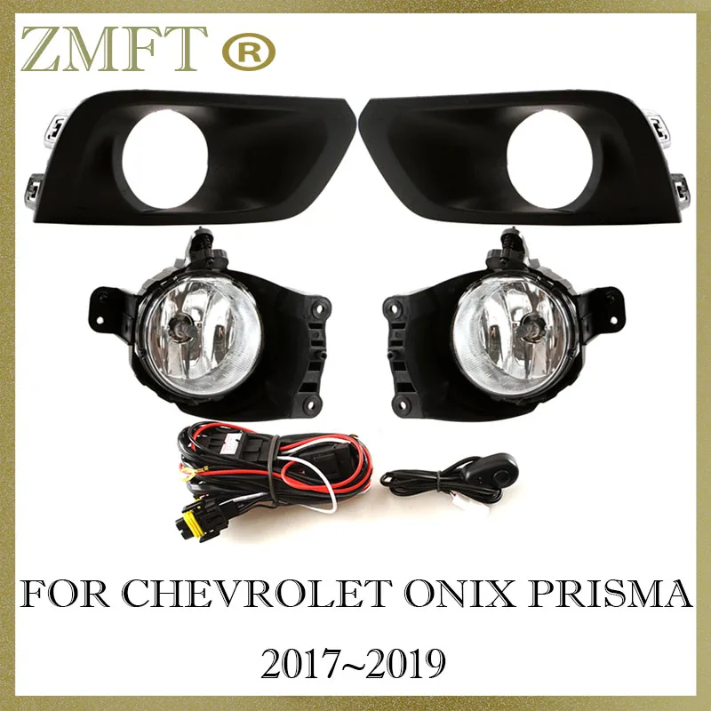 

1Set Car Front Bumper Fog Lights Assembly For Chevrolet ONIX PRISMA 2017 2018 2019 With Switch Wires