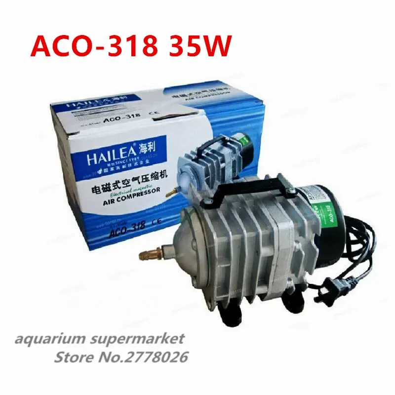 1 sztuka Hailea ACO-318 35W/45W 220-240V akwarium tlen elektryczna pompa magnetyczna elektromagnetyczna sprężarka powietrza pompa powietrza — zdjęcie 2