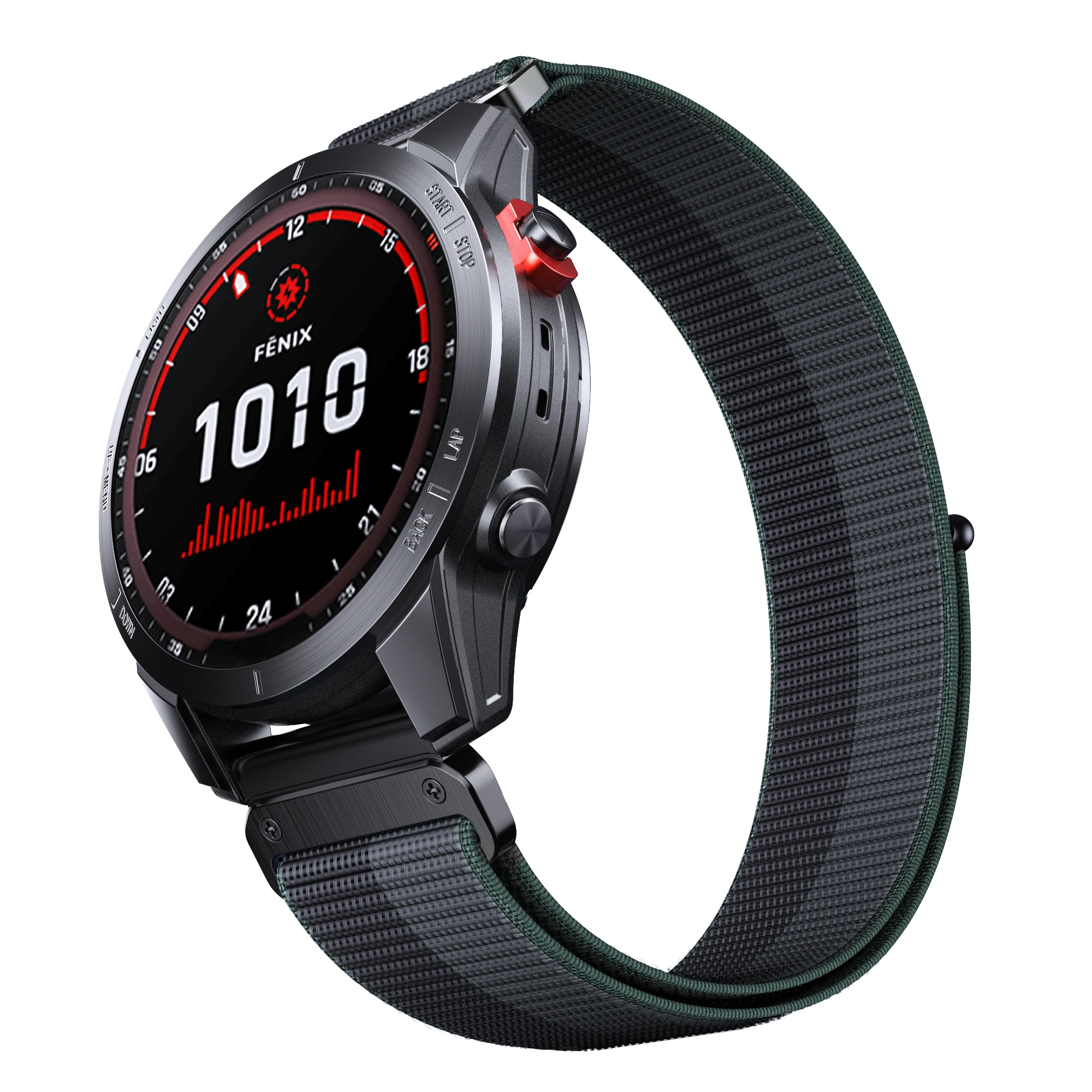 حزام ساعة Fenix 8 من النايلون سريع التفكيك لـ Garmin Fenix 8 47 مللي متر 51 مللي متر E 7 7X 6 6X 5 5X/Epix Pro/Enduro 3 QuickFit 22 مللي متر 26 مللي متر