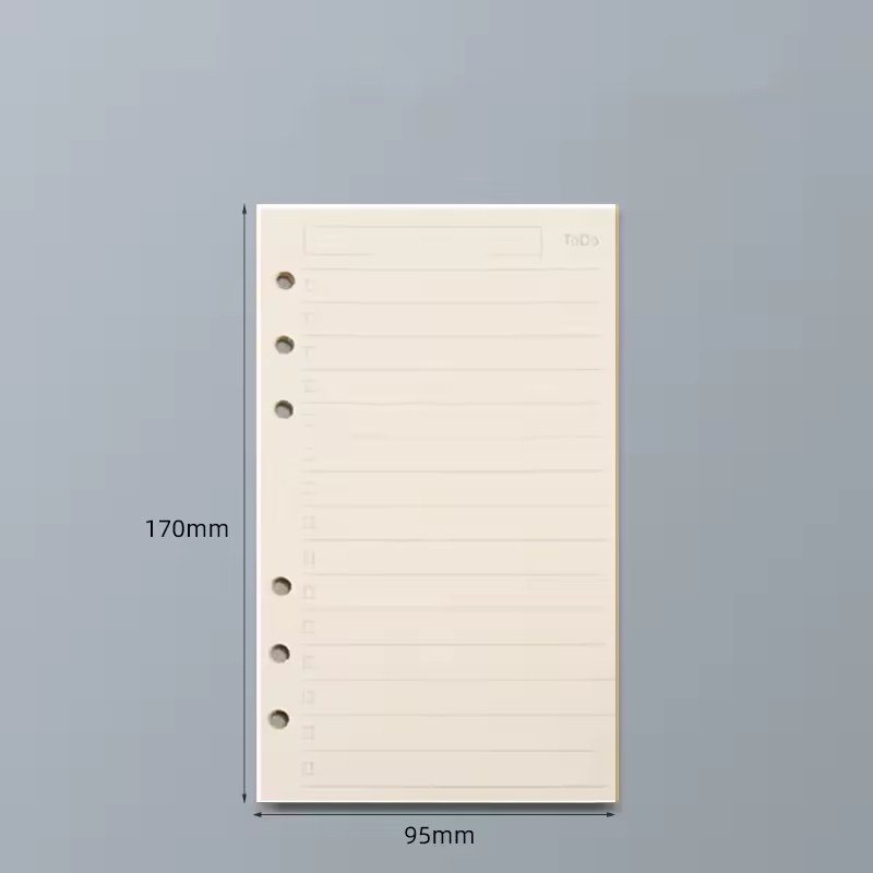 45 Sheets A5 A6 A7 Loose Leaf Notebook Refill Spiral Binder Inner Page Line Blank craft  Grid Inside Paper Stationery - Image 10