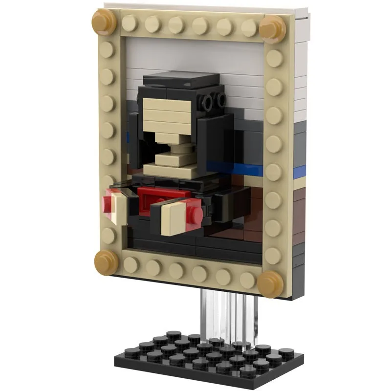 MOC Weltberühmtes Gemälde Sternenhimmel Mona Lisa Kombinations-Bausteine DIY Erwachsenen-Puzzle Montage-Spielzeug Geburtstagsgeschenk Dekoration – Detail 8