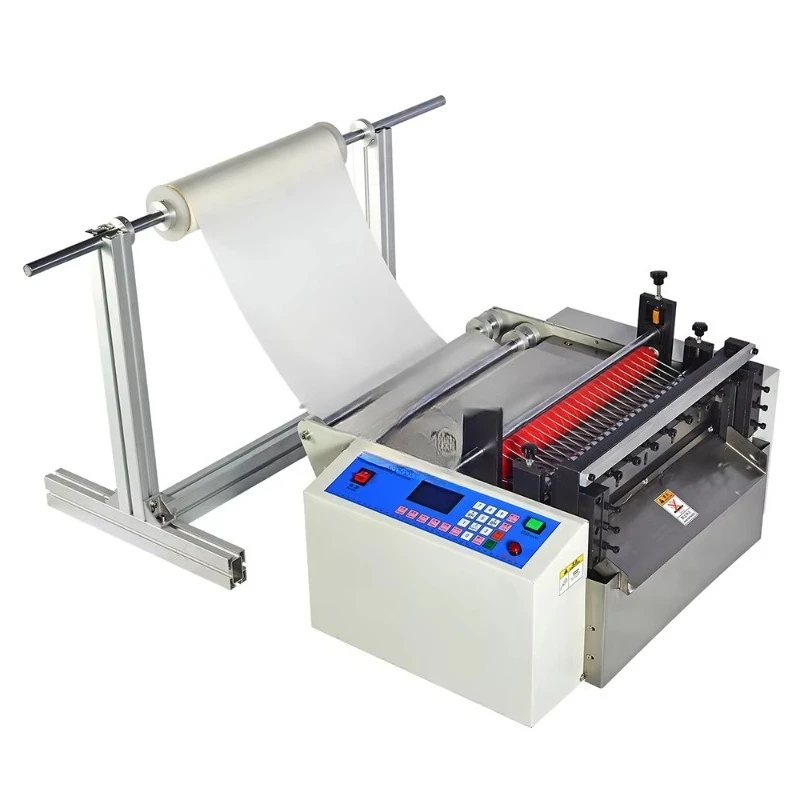 

Automatic non-woven fabric roll-to-slice cutting machine cross-cutting coil slitting machine