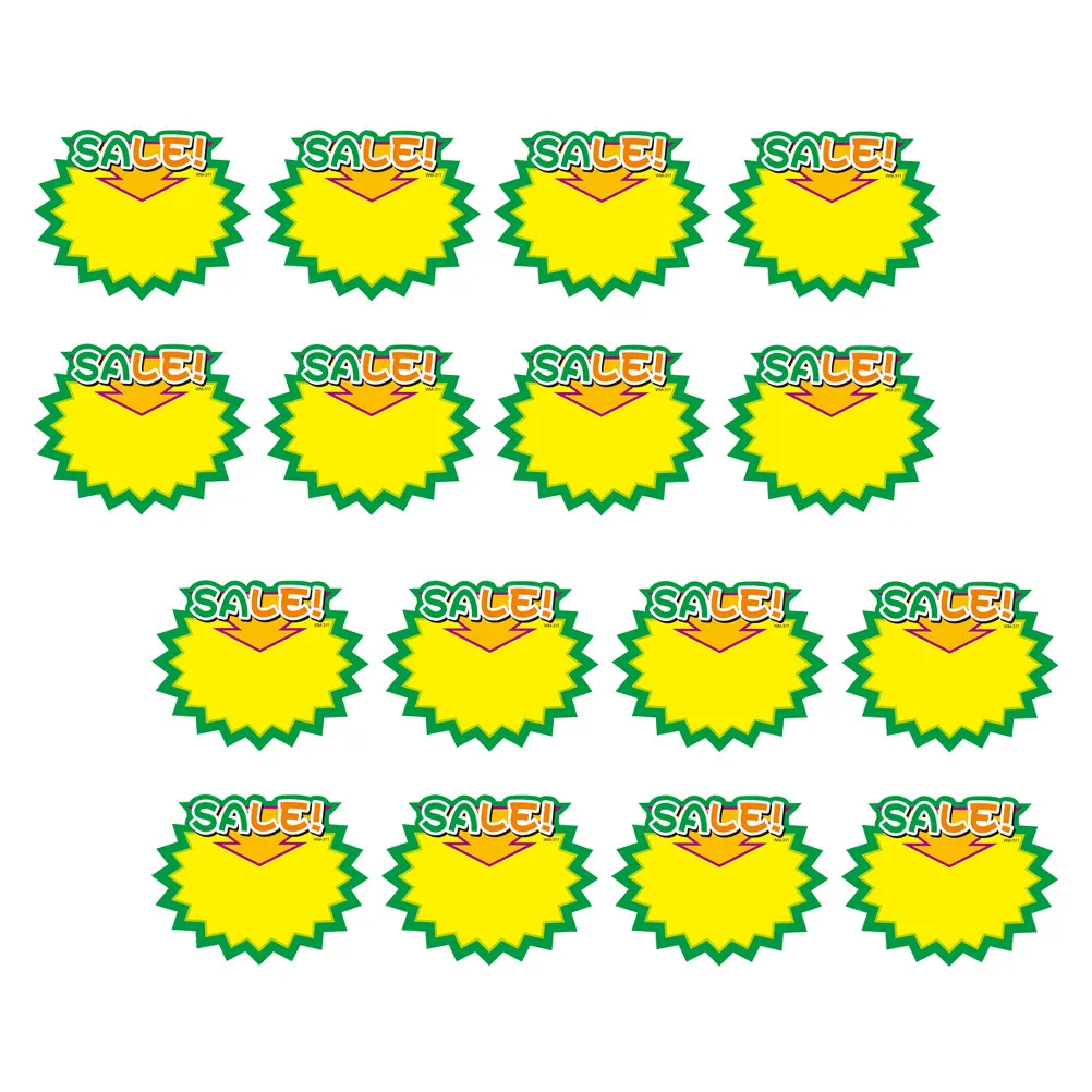 

50Pcs Price Tags Paper Market Sale Promotional Price Signs Advertising Stickers Shop Retail Labels Advertising Tags