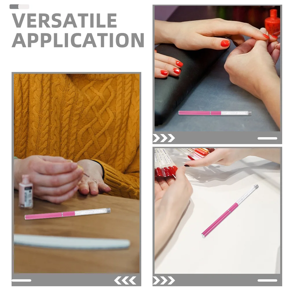 2 Stück Nagelpolierstift, multifunktionales Maniküre-Werkzeug, präziser Nagelhautentferner, Puffer für Nagelbegeisterte im Salon zu Hause