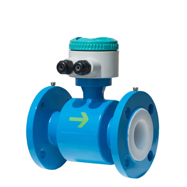 

220VAC Power Carbon Steel Material Sensor PTFE 0.5%R Integrated Electromagnetic Flowmeter