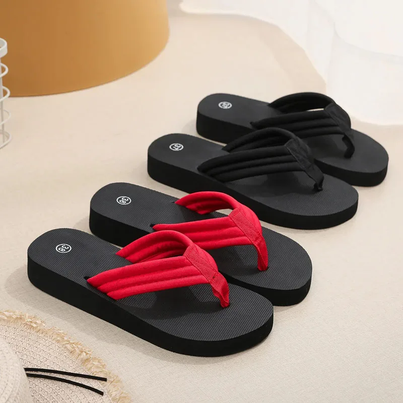 Fashion Beach Sandals Women Summer Bohemian Clip Toe Flip Flops Non-slip Flat Slippers Shoes Female Casual Slippers Slides