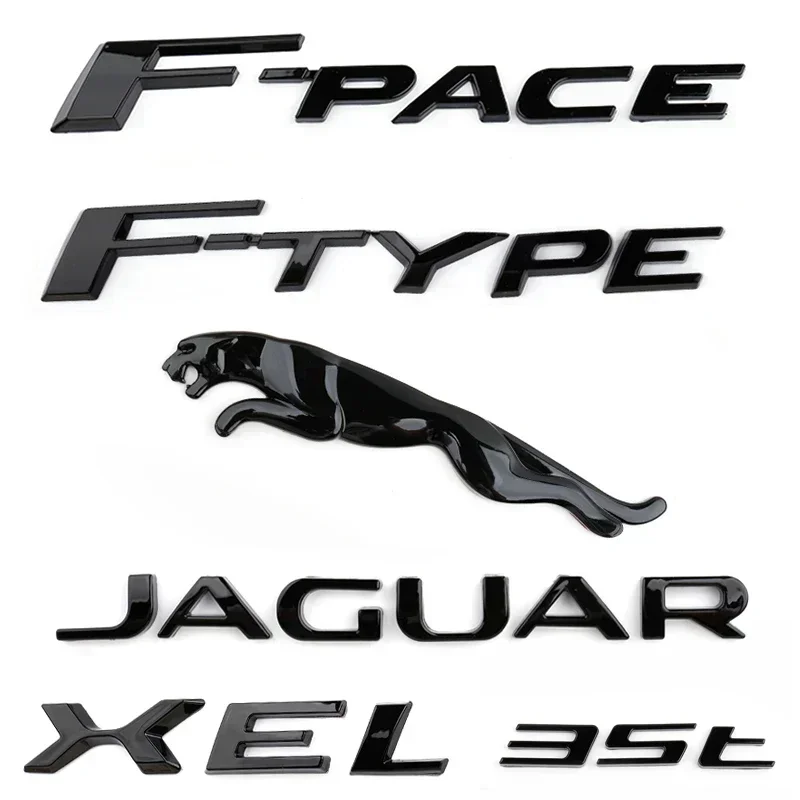 

3D Car Stickers 3.0 5.0 V6 V8 XE XF XJL Letter Rear Emblem Badge Decals for Jaguar XE XF XJL EPACE F PACE F-TYPE XK Accessories