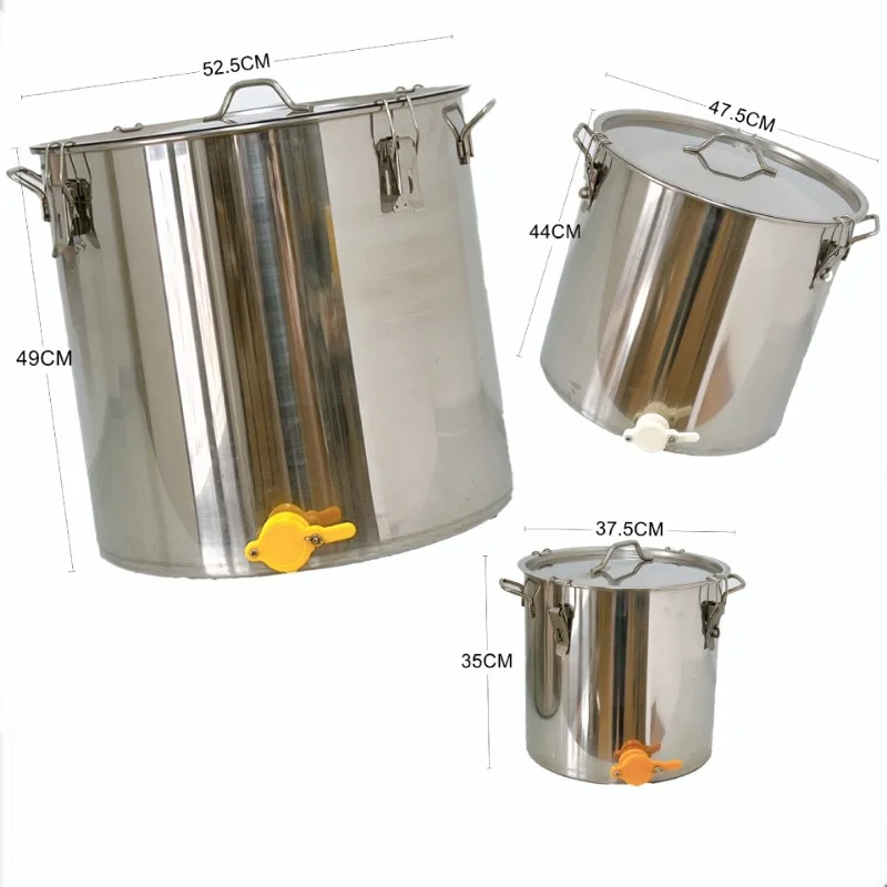 1PCS Beekeeping Tools and Supplies Metal Honey Bucket with A Capacity of 30 Kilograms